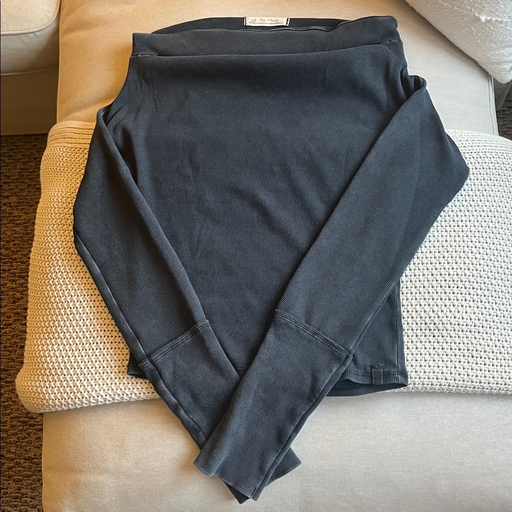We the Free “Gigi” Off-the-Shoulder Ribbed Long sleeve - Picture 5 of 10